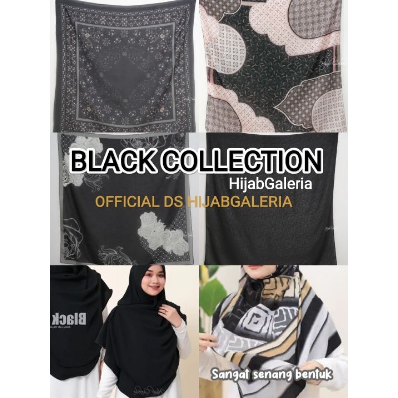 HIJAB GALERIA LATEST BLACK COLLECTION tudung BIDANG BESAR