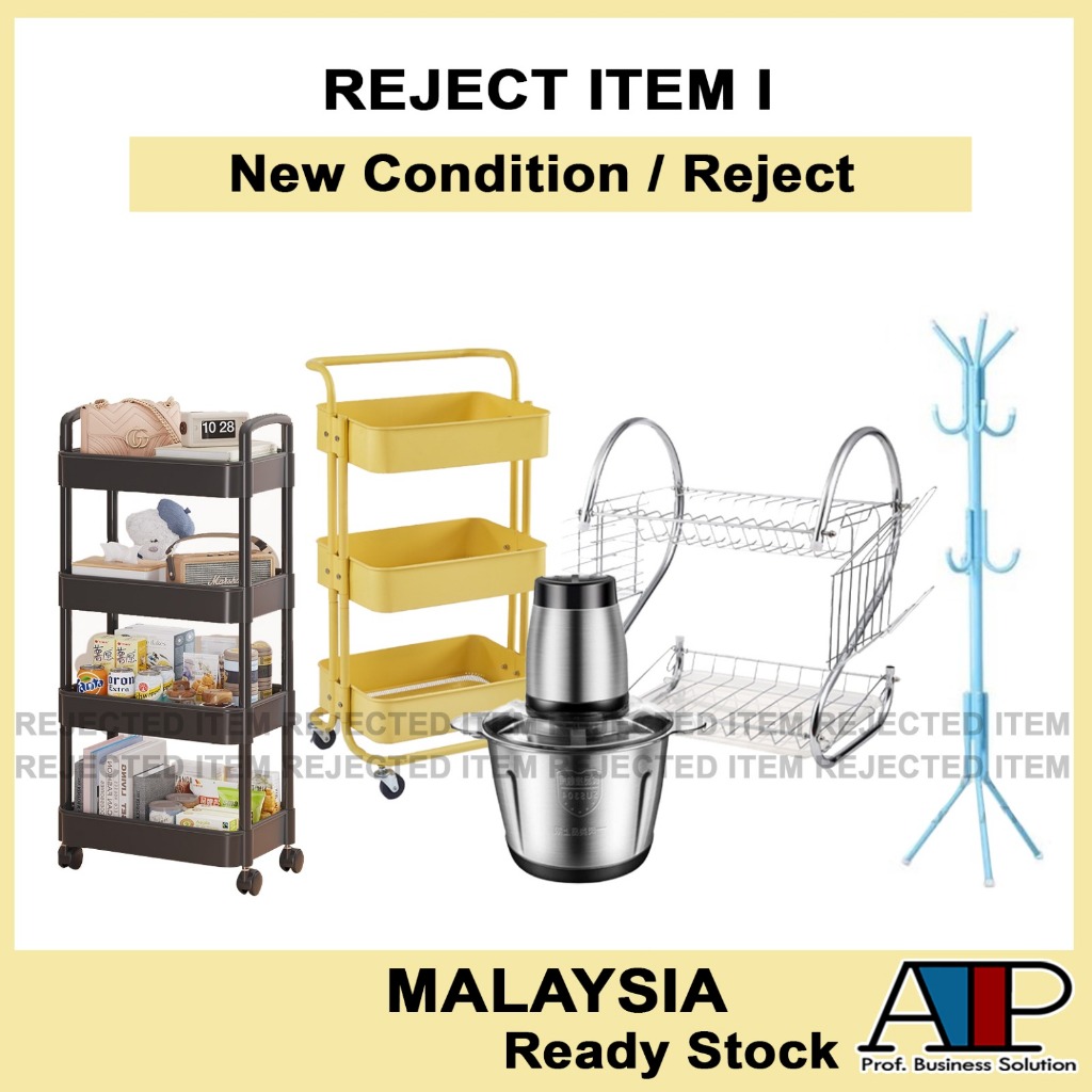 REJECT ITEM I Home Living Multipurpose Trolley Storage Rack NEW Condition Without Box Rejected Stock Budget Economy