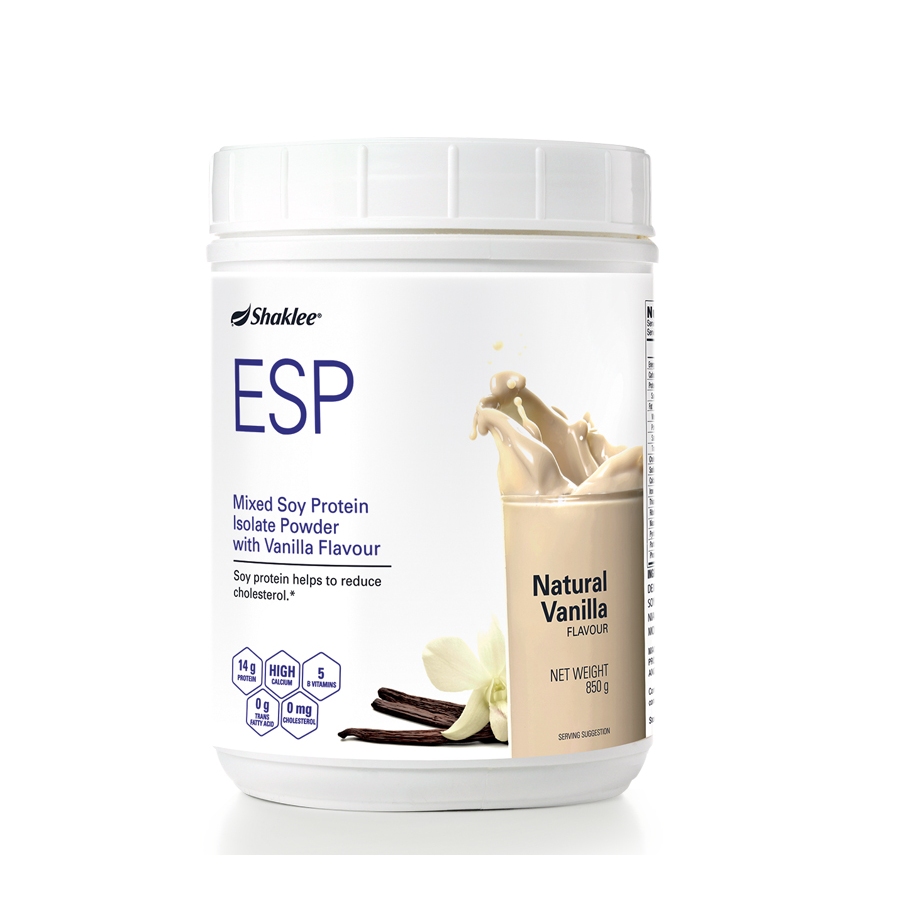 Shaklee Shak Lee ESP Mixed Soy Protein Isolate Powder with Vanilla
Flavour (850g)