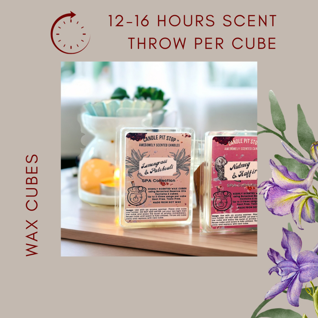 SCENTED WAX CUBES - Long Lasting I Hours of Scent I Clean burning I Botanical Oils I Natural I 100% Soy Wax