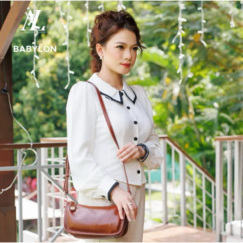 BABYLON HANDBAG LEATHER BY ALIFF SYUKRI/BAG TANGAN/BAG SHOULDERING