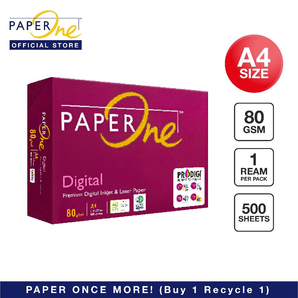 PaperOne A4 Digital Carbon Neutral 80gsm 500 Sheets