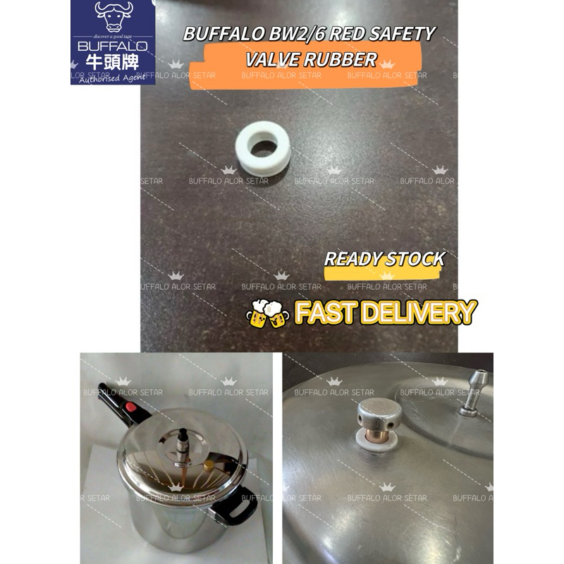 BUFFALO PRESSURE COOKER 8L RED SAFETY VALVE RUBBER 牛头牌气压锅小树膠