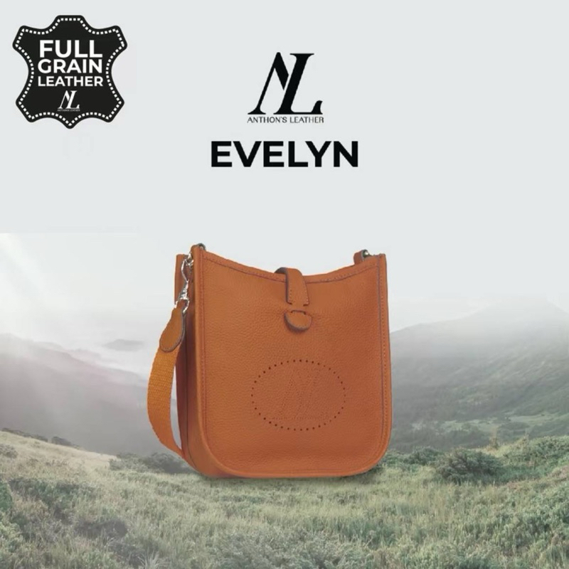 GENUINE LEATHER EVELYN BY ANTHON’S LEATHER HANDBAG