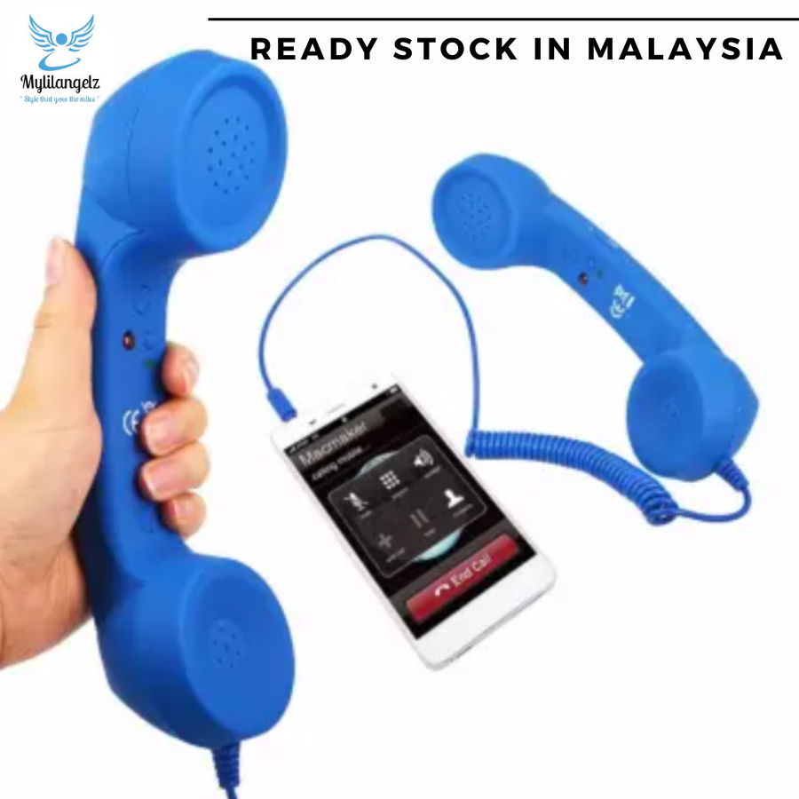 Mylilangelz SA 3.5mm Universal Phone Telephone Radiation-proof Receivers Cellphone Handset Classic Headphone MIC