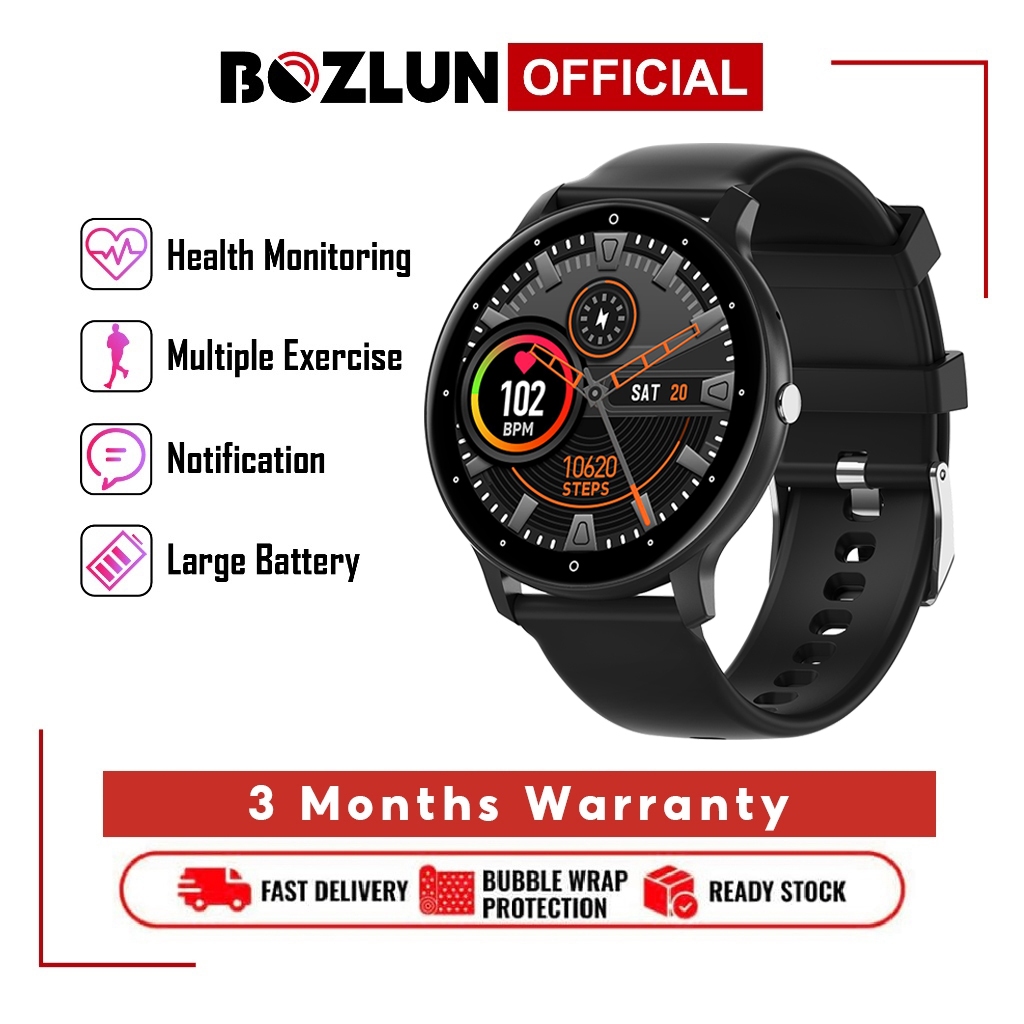 BOZLUN Smart Watch Sport Fitness Running Tracker SpO2 Heart Rate Blood Pressure Monitor Waterproof