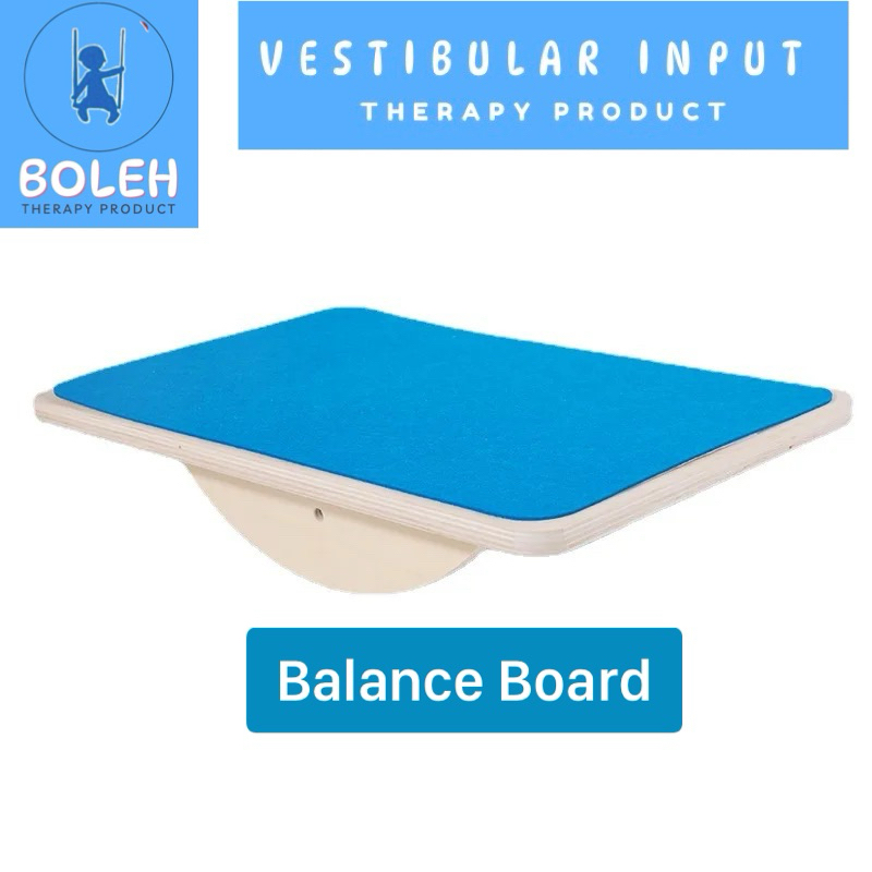 BOLEH Wooden Balance Board, Vestibular Sensory Input, for kids, autism , ADHD