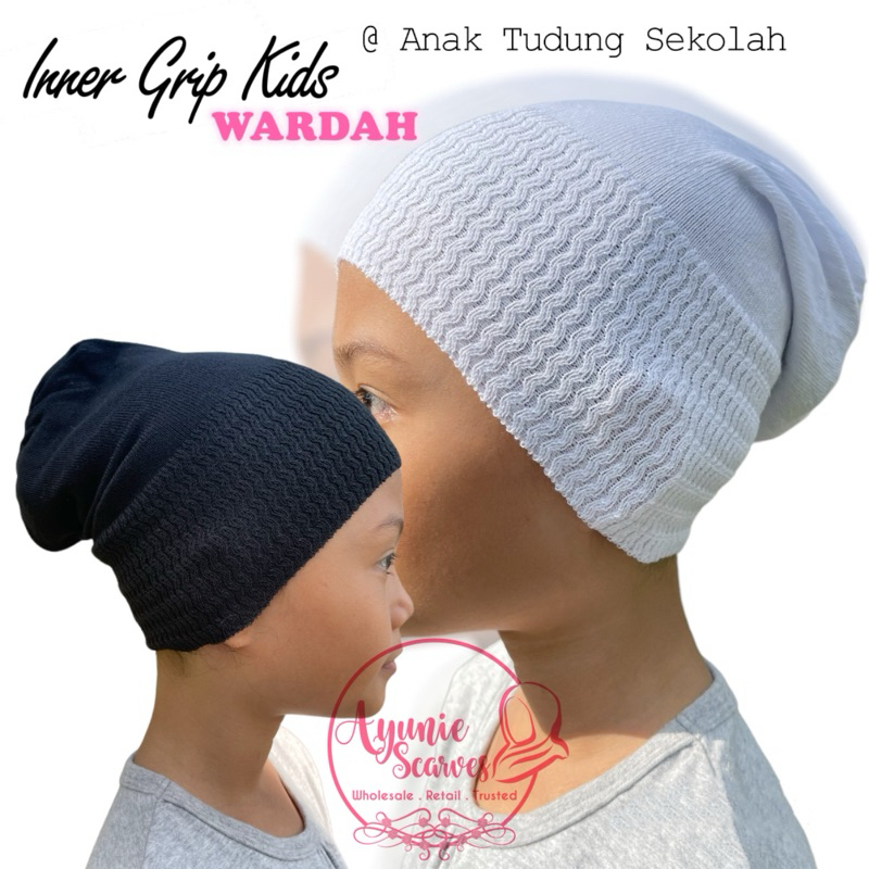 Inner Grip Kids Anti Pening WARDAH FULL | Anak Tudung Sekolah