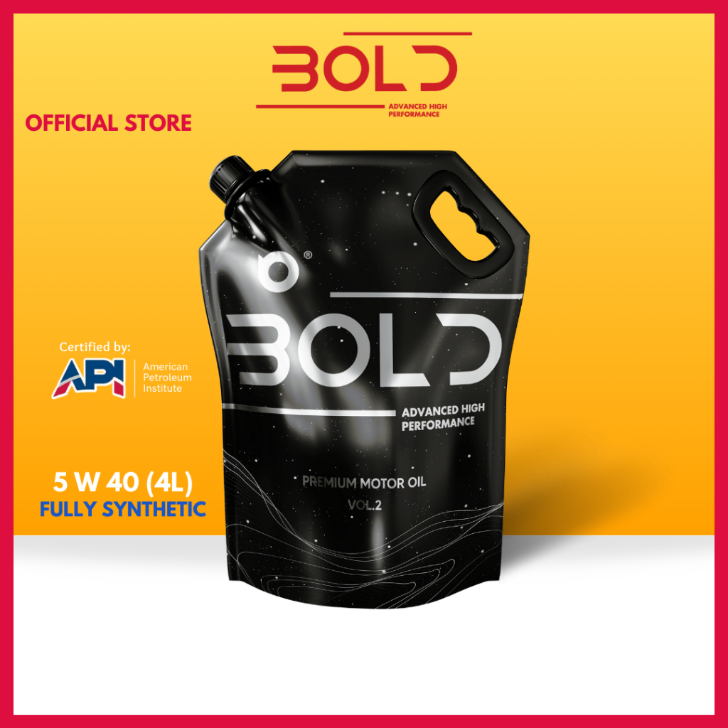 Bold 5w40 4L Fully Synthetic SP Engine Oil Car Lubricant 5w-40 Minyak Hitam Enjin Kereta Proton Toyota Nissan Honda Oil