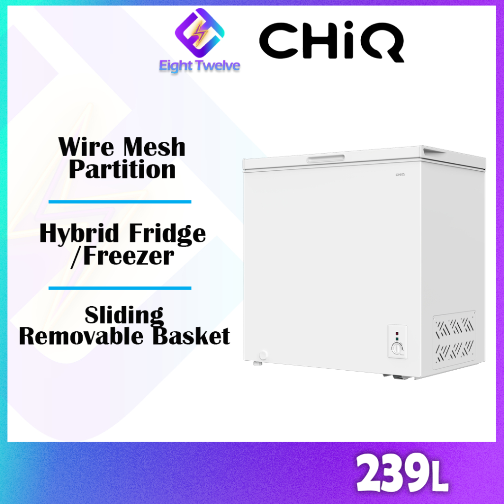 CHIQ 128L / 170L / 239L Chest Freezer Peti Ais