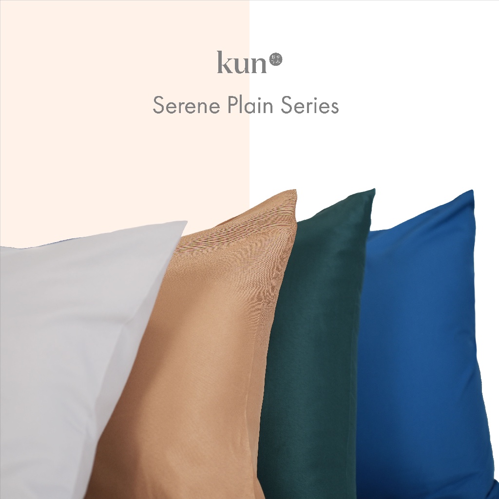kun® Serene Colour Series Premium Microfiber Fitted Bedding Set / Cadar Set (Available Single/Super Single/Queen/King)