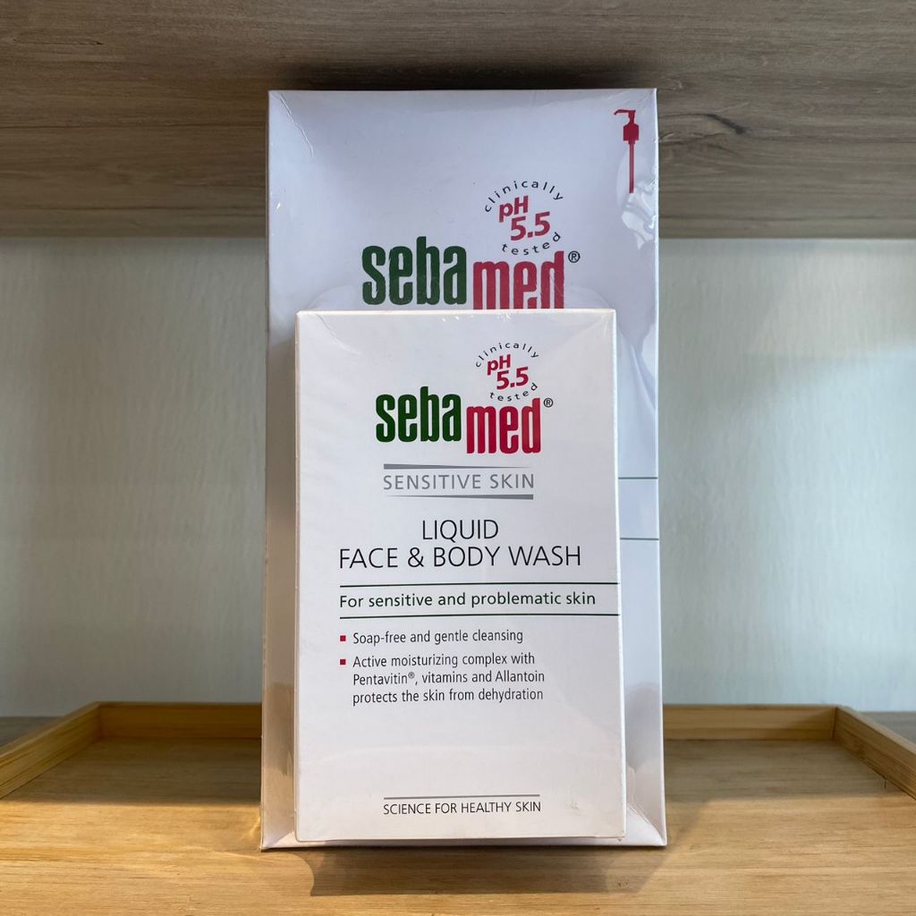 Sebamed Sensitive Skin Liquid Face & Body Wash 1000ml + 200ml