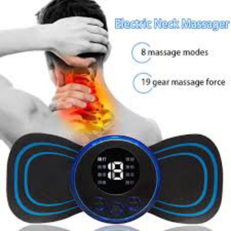 PORTABLE MINI EMS BODY RELAX MASSAGER ELECTRIC Acupuncture Massage Pad Back Neck