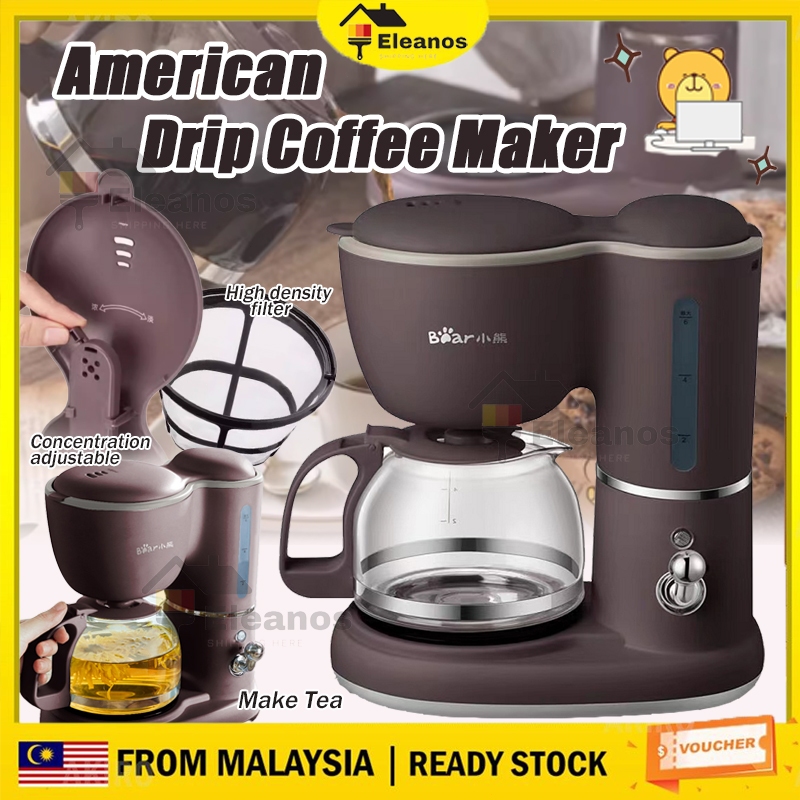 NEW🔥600ml Americano Coffee Machine Drip Coffee Maker Concentration Adjustable Make Tea Coffee Machine for Home Office咖啡机