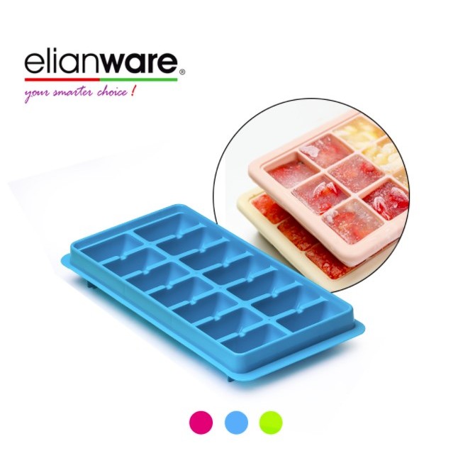 14 Grids Plastic BPA Free Ice Cube Mould Tray Plastic No Lid Home Freezer Maker Kitchen/ Small Rectangle Ice Cube Tray