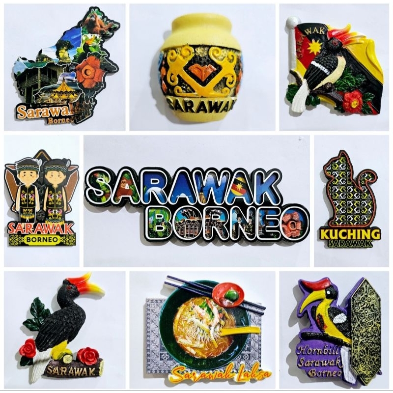 SARAWAK Fridge Magnet Collections, Gifts, Souvenir