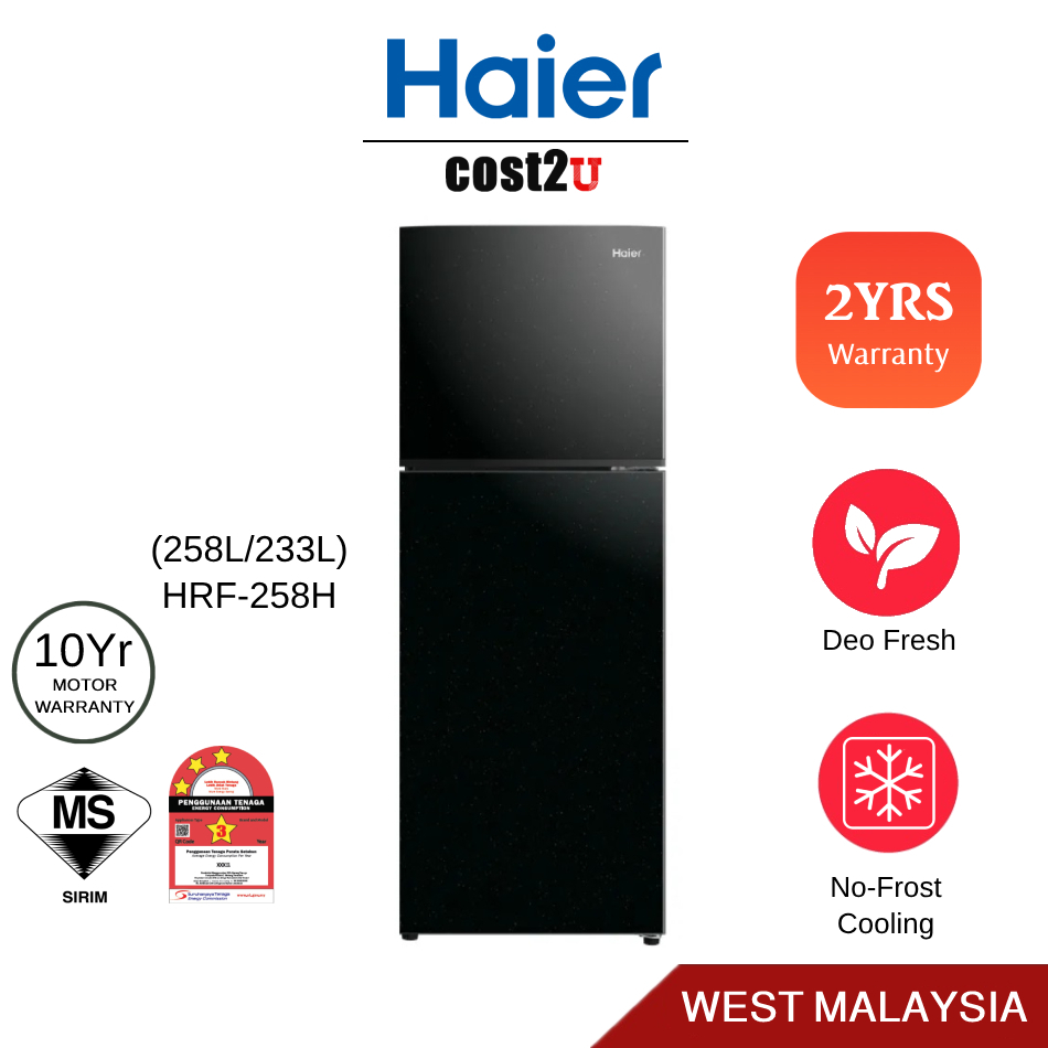 Pensonic / Haier Top Mount Freezer with Frost Free | HRF-258H PRT Fridge Refrigerator Peti Ais Peti Sejuk 电冰箱