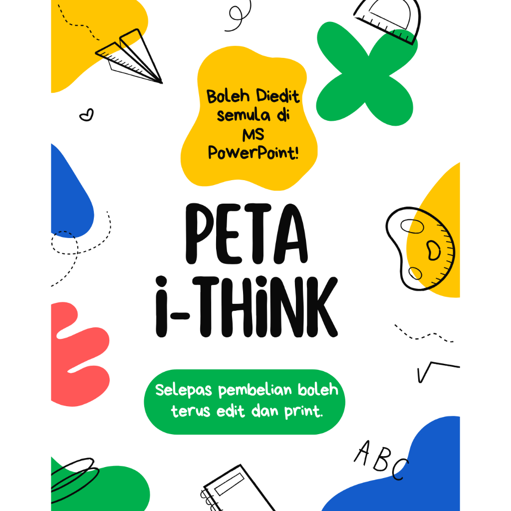 Editable i-Think Map | Peta i-Think boleh di edit | slide presentation | MS Powerpoint | templat peta ithink