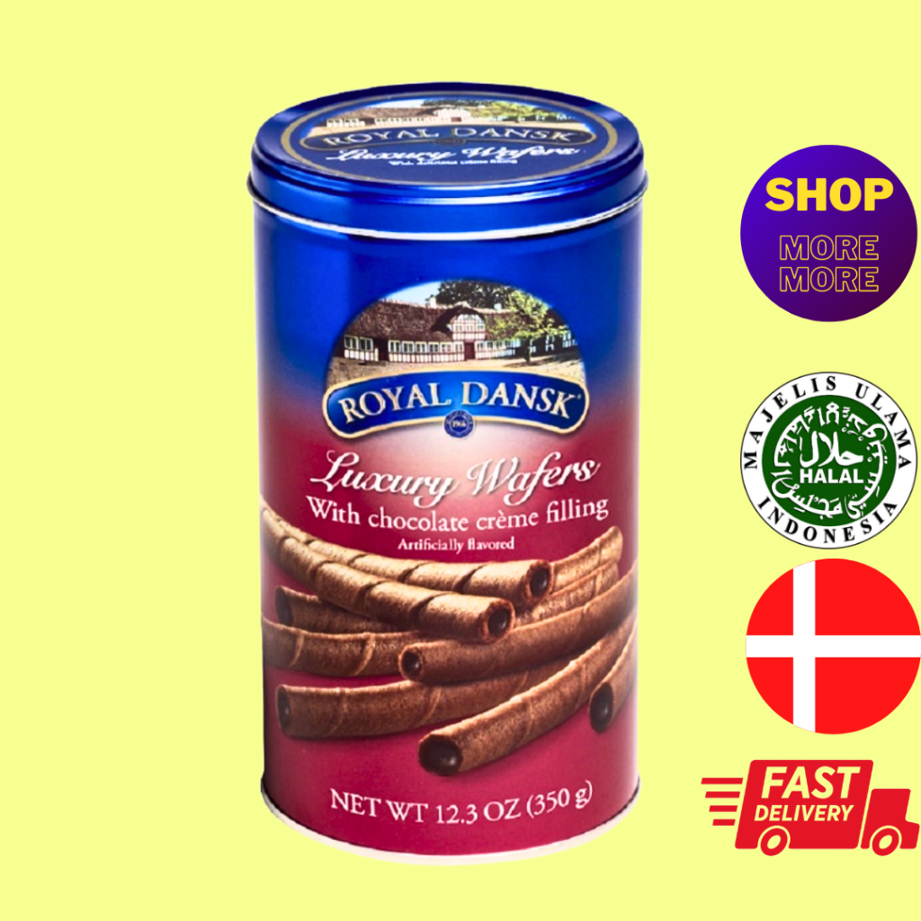 [Christmas PROMO] ROYAL DANSK Premium Luxury Wafers with Chocolate Filling 350G better than Love Letter Denmark