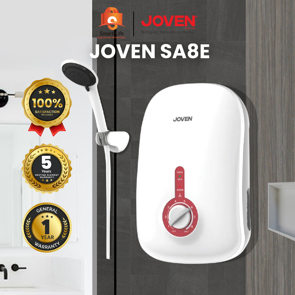 JOVEN SA8E - WATER HEATER (NO PUMP) (WHITE) 热水器 (不带水泵) PEMANAS AIR (Tanpa Pam)