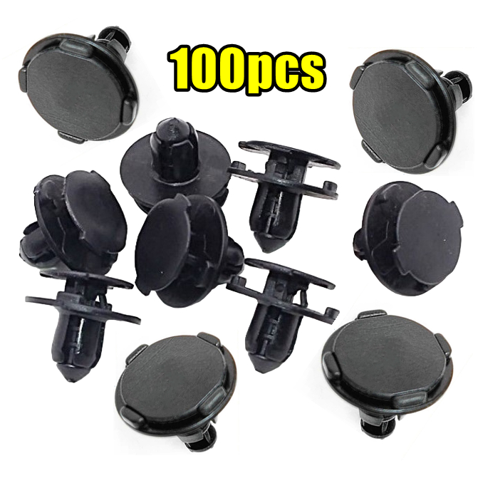 100pcs Klip Kereta Car Clip Bumper Fastener Klip Kereta x70 Engine Bay Cover Clip x50 x90 Front Bonnet Clip s70