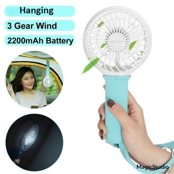 2024 NEW Adjustable Mini Fan Kipas Small Cooling Handy Desk Home Office Table Battery USB Rechargeable Portable