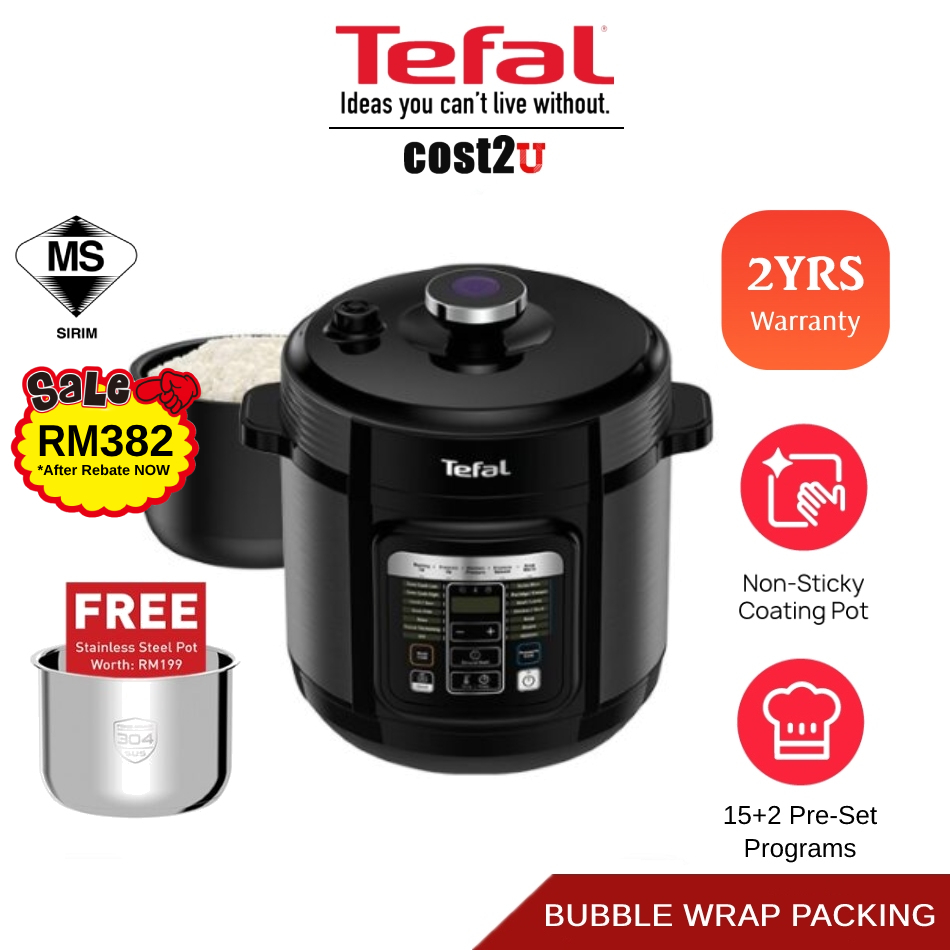 [EXTRA POT] Tefal Home Chef Smart Multicooker CY601D CY638D Pressure Cooker Multi Cooker Steamer Slow Cooker Soup