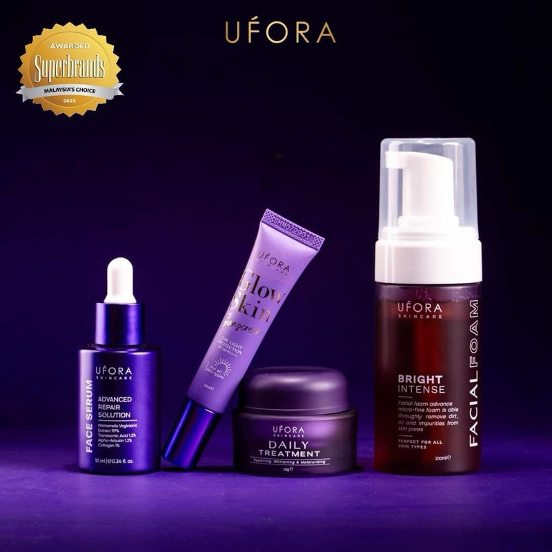 CLAIM VOUCHER ️ GUYS AWAS Dgn PRODUCT FAKE, UFORA SKINCARE / GLOW SERIES FACIAL FOAM / DAILY TREATMENT - DIRECT HQ