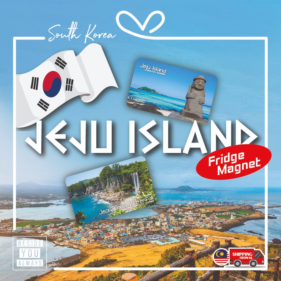 Korea Jeju Island Gift Souvenir Fridge Magnet 9cm x 5.5cm