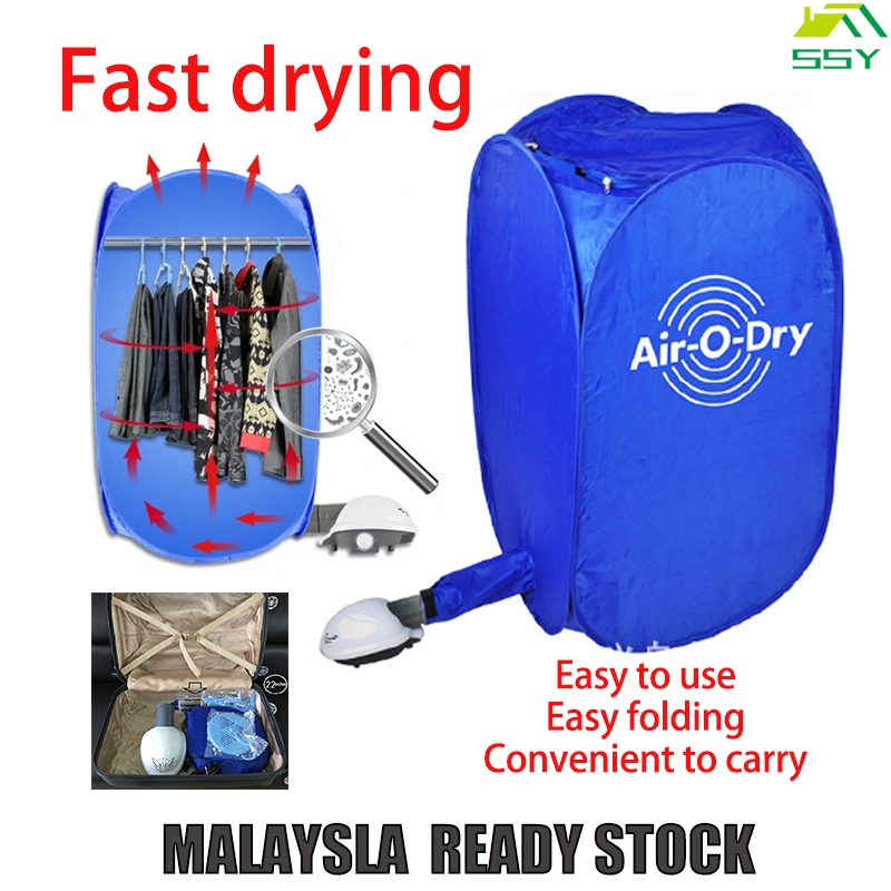 Air-O-Dry Mini Clothes Dryer Machine Mesin Pengering Baju Portable Dryer For Travel Baby Clothes Dryer Heat Pump Dryer