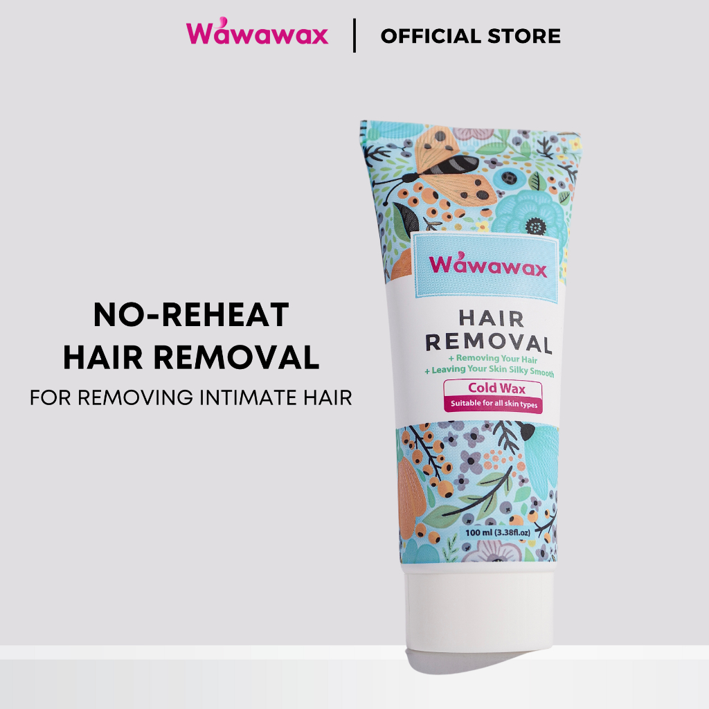 WAWAWAX Hair Removal Cold Wax (100ml set) Body Care Cabut Bulu Sampai Akar