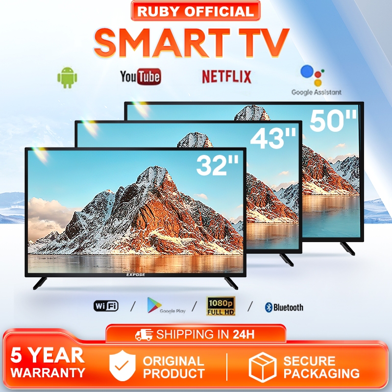 Smart TV 4K UHD Android TV 43 Inch With WiFi/YouTube/MYTV/Netflix/Hdmi  LED TV 5 years warranty