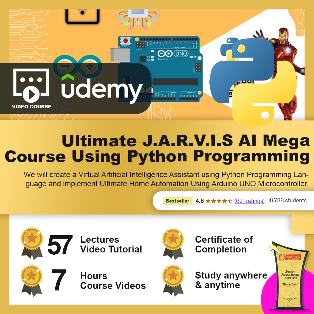 [Video Course] Ultimate J.A.R.V.I.S AI Mega Course Using Python Programming