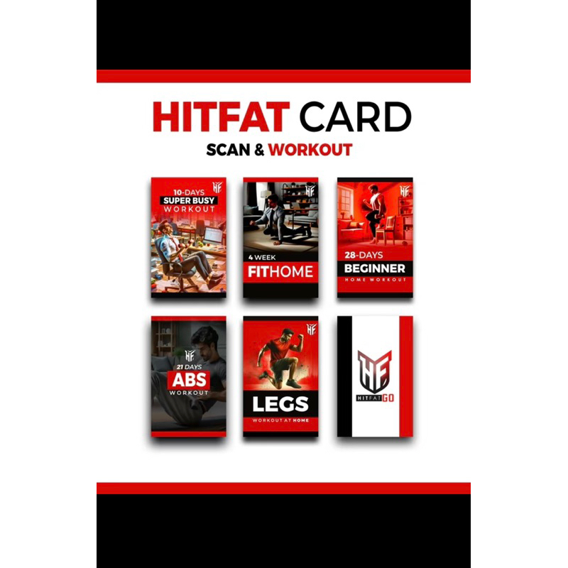 (LIFETIME) HITFAT Virtual Card Fitness Training