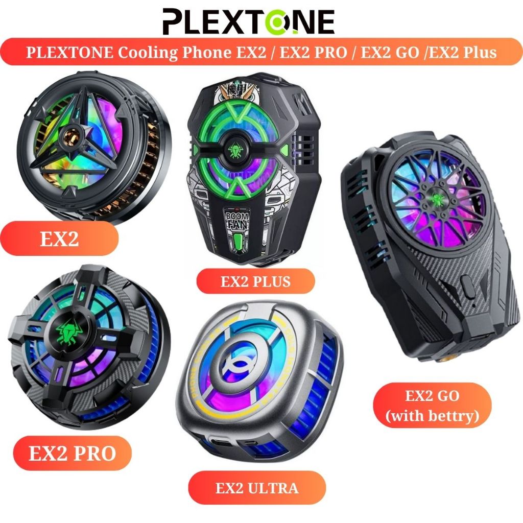 Plextone EX2/EX2 Pro/EX2 GO/EX2 PLUS Portable Mobile Phone Universal Cooler Cooling Fan Heatsink with ICE Turbofan