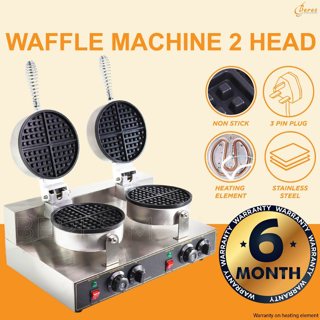 BERES Waffle Machine Mesin Waffle Maker Murah Pembakar Waffle Murah Mesin Wafer Commercial Waffle Maker Waffle Maker