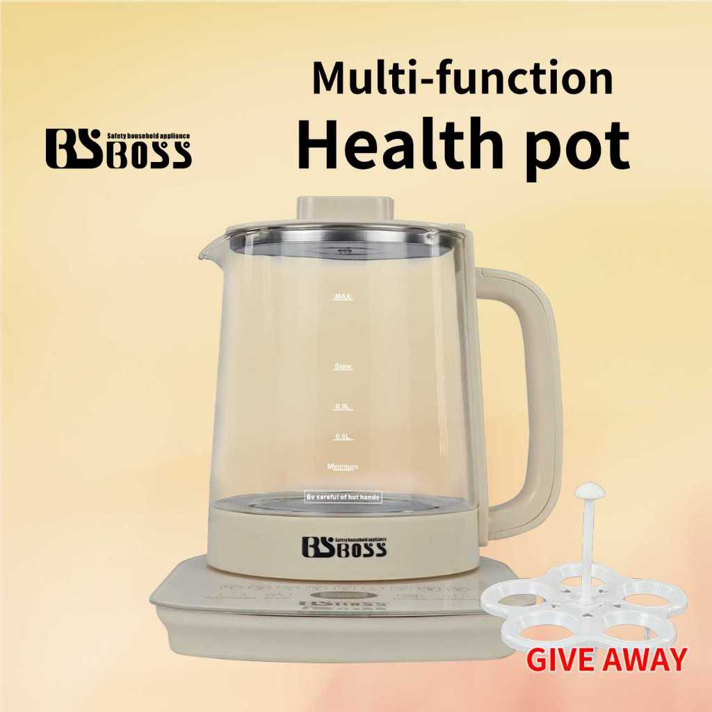 BSBOSS Health Pot Mini Multi-Function Pot Glass Electric Kettle 养生壶