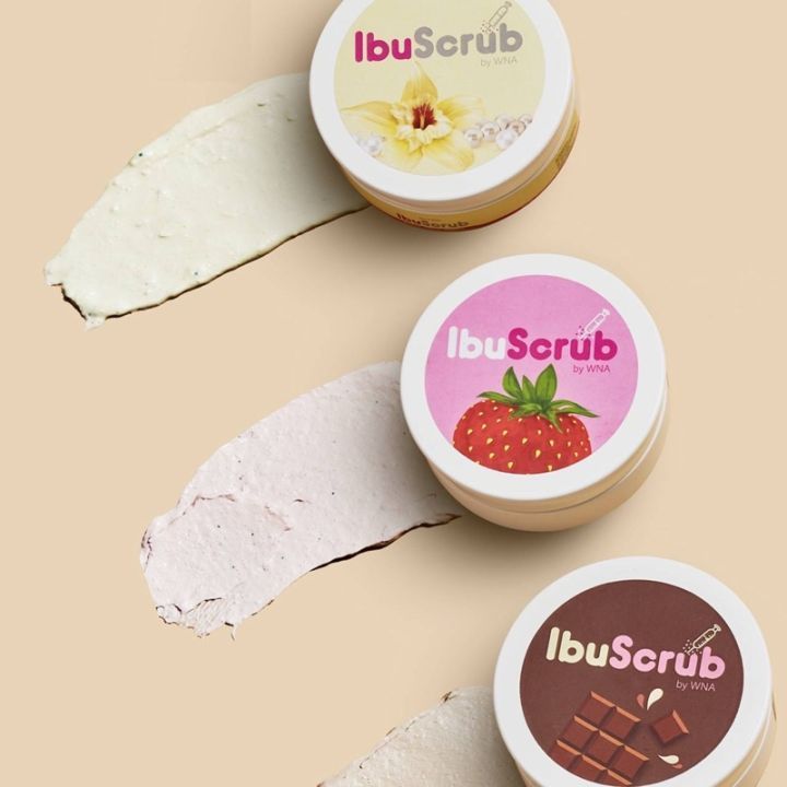 🛍️IBU SCRUB BY WNA 150G [VANILLA/STRAWBERRY/CHOCOLATE] 100%ORIGINAL HQ