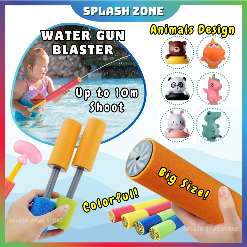 Animal Water Blaster Shooter Soaker Water Gun Toy Pool Beach Fun Activity Pistol Air Kanak-Kanak