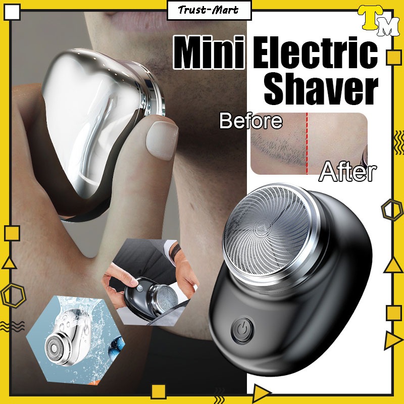 Electric Shaver Mini Shaver For Men Waterproof Portable Usb Rechargeable Razor Wet And Dry Trimmer Shaver Razor Shaver