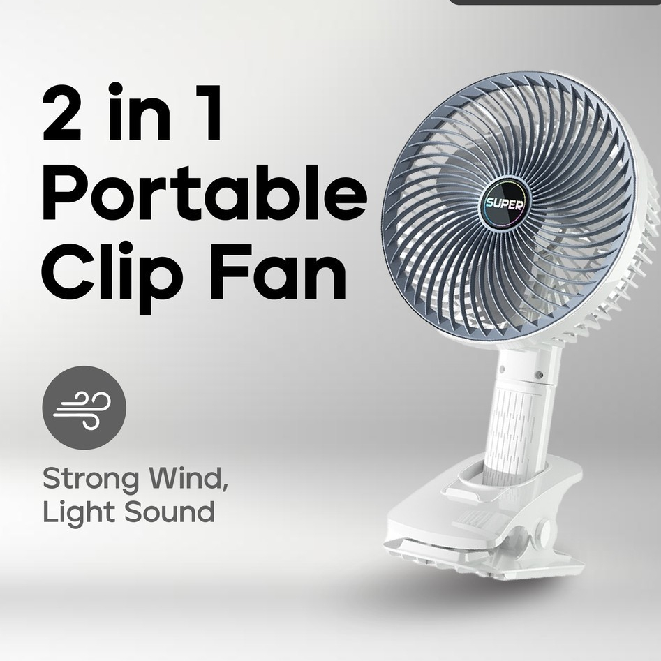 Kipas Mini Portable Fan Table Fan kipas meja Desktop Fan Handheld fan Clip fan Hanging fan Rechargeable Super Fan 小风扇