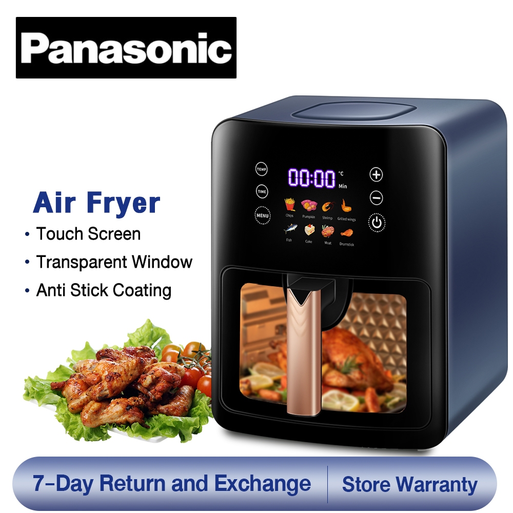 Panasonic Air Fryer Multi-Functional Digital Electric Oven Baking Preset Timer Touch Control LCD Display Non Stick