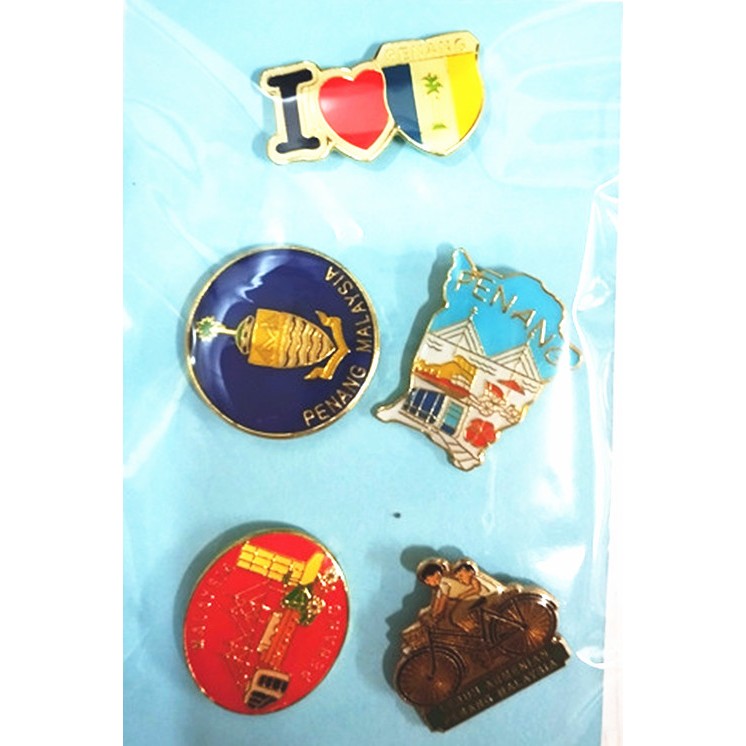 Malaysia Penang collar pin label pin