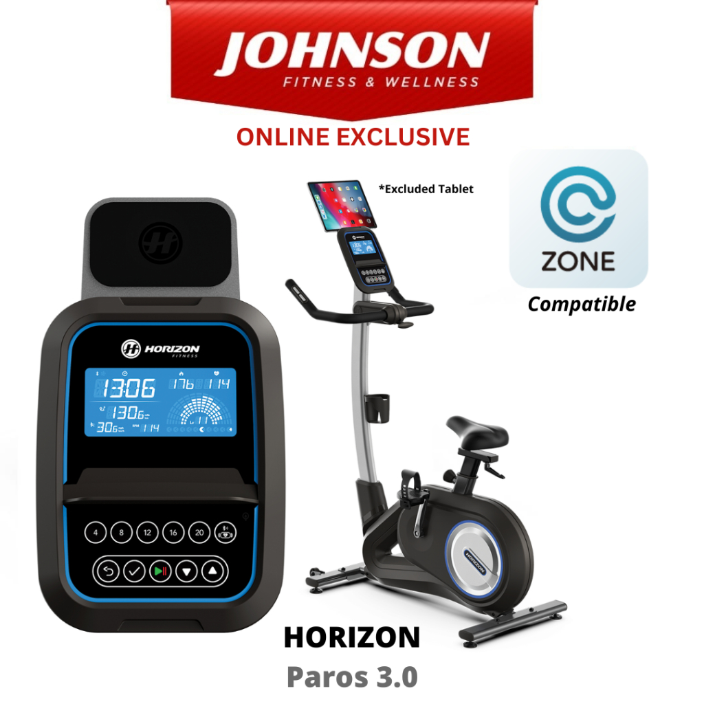 Johnson Fitness Horizon Paros 3.0 Upright/Home/Indoor/Cardio/Exercise Bike