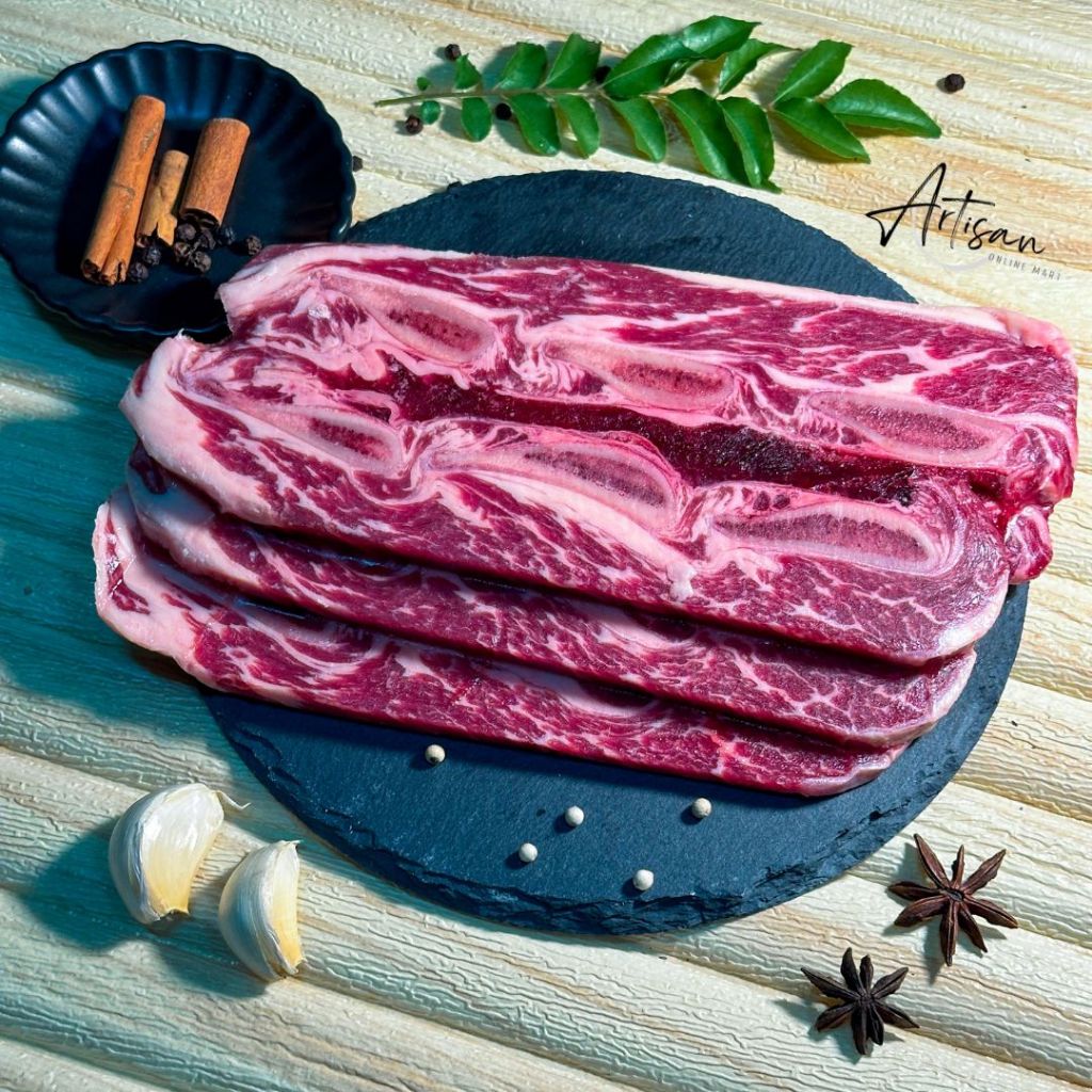 OBE Organic Beef Short Rib BBQ Slice 500gm+/- Halal