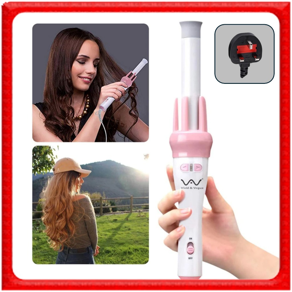 🌸 3-Pin Plug hair curler 🌸 Hair Curler Curly hair iron curler hair styling iron curl automatic hair curler 卷发棒 卷發棒 電卷棒