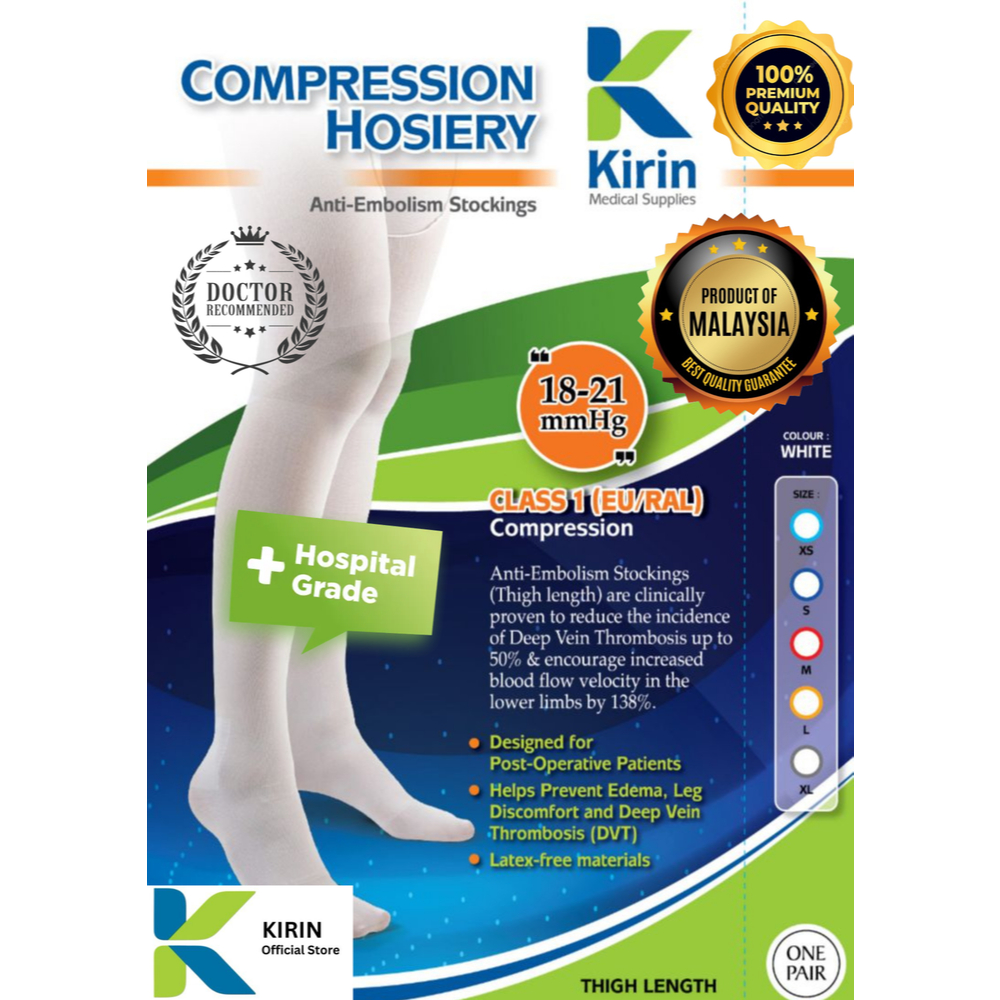 TED Stockings/ Compression Hosiery Anti Embolism *MDA Approved *Hospital Grade *Product of MALAYSIA