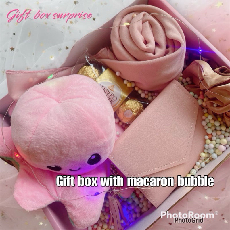 surprise gift box birthday box|hadiah untuk wanita ibu | friendship | graduation |hadiah murah | octopus box |unicorn