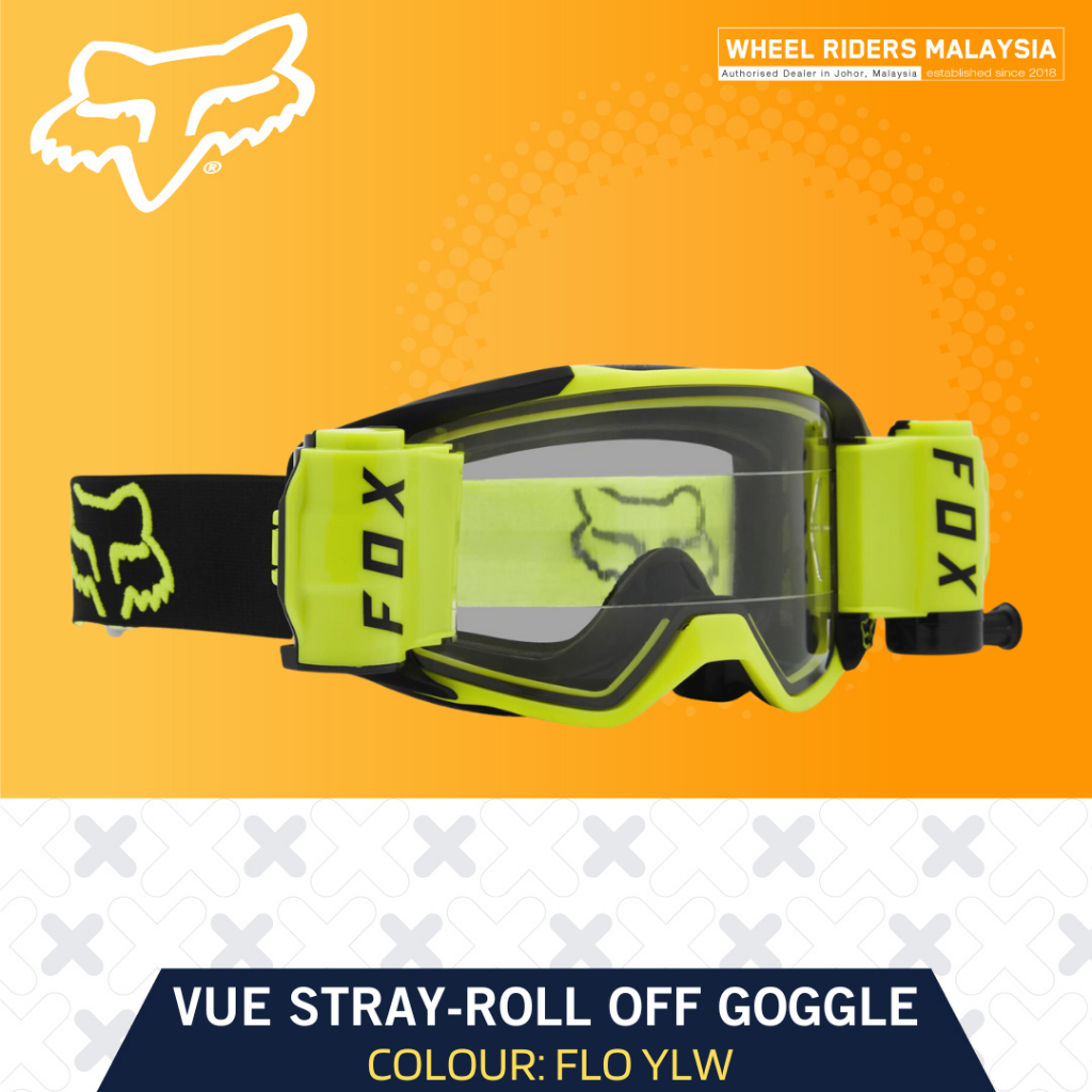 Fox Vue Stray-Roll Off Goggle Motocross Ready Stock Original