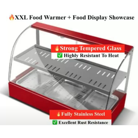 3C Certified Toughened Glass Intelligent Thermostat Food Display Warmer